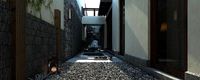 Urban Senior Clubhouse - Individually decorated hallway
