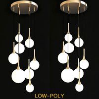 Hanging lamp Restoration Hardware Whitney Chandelier 3d model