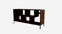 furniture tv asymmetrical 3d model