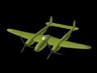 P-38 Lightening 3D Model