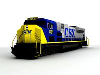 SD70 ACe Locomotive Train CSX
