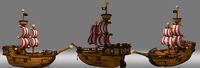 cartoon ship pirate ship