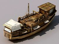 Game Transportation - Large wooden boat 2704