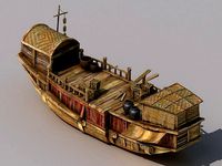 Game Traffic - Large wooden boat 2703