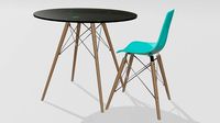Eames DSW Table and Chair set