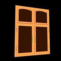 wooden window