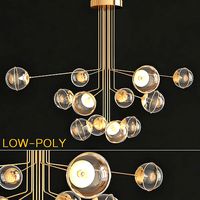 Turenne Large Dynamic Chandelier Circalighting 3d model