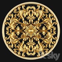 Stucco ceiling.