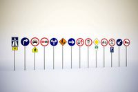 Road signs set