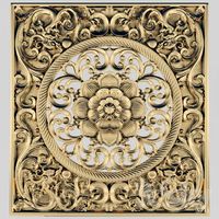 Stucco ceiling.