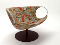 moroso smock armchair textile