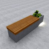 Modern Bench Street and Garden 9