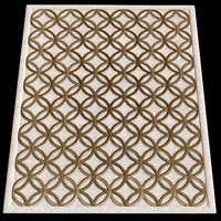 Light beige CC tapis modern rugs 3d model