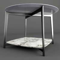 Flexform Double Table 3D Model