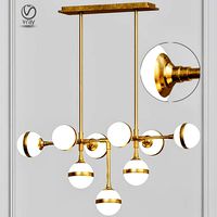 Peggy Guggen Chandelier Large Brass