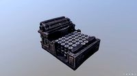 Typewriter Coaster Holder