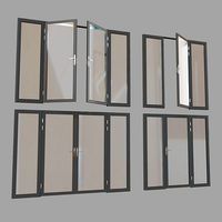 Doors-partition profile metal plastic glass
