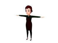 CartoonGirl030-Waitress