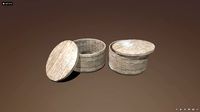 Wooden pots