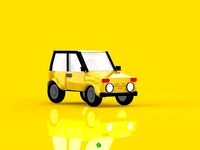 Yellow Car model