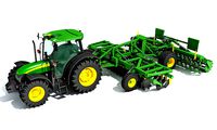 Tractor with Seed Drill
