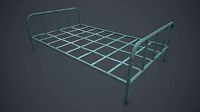 Old Bed Frame PBR VR