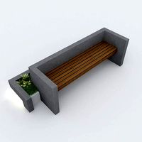 Modern Bench Street and Garden 3