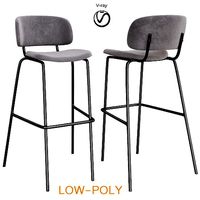 Bar stool Biarritz Bar Grey 3d model