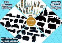 Sci Fi Space Colony Pack Modular 8k PBR 1512 Buildings