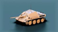 Low Poly Jagdpanther Tank