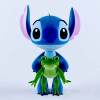 Stich and his friend Toad