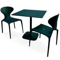 Supernatural Plastic green table and chairs