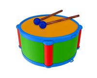 Toy drum with sticks