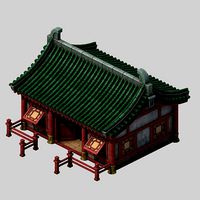 Game Building - Yan overlooking the house 03