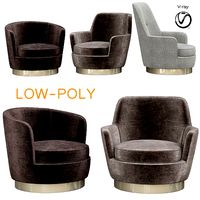 Armchair Jacques Minotti 3d model