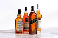 Bottles with whisky