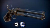 Flintlock 3 Barrel Pistol