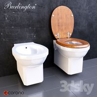 Bidet and toilet suspended Burlington
