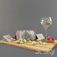 tray with cheese