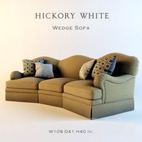 hickory white Wedge Sofa