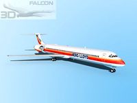 Falcon3D MD 80 Aero Lloyd 3D Model