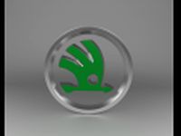 Download free Skoda logo 3D Model