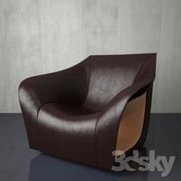 leather chair by Aleksa Hull
