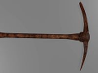 Pickaxe rusty pickaxe dirty pickaxe low poly 3D Model