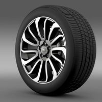RangeRover V8 wheel 3D Model