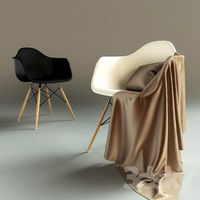 Chair Eames Plastic DAW matt