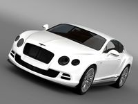 Bentley Continental GT Speed 2014 3D Model