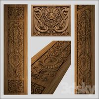 Carved door