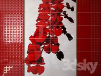 Tile Red Orchid Dec.