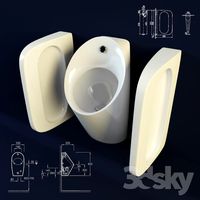 Urinal divider and Jacob Delafon PATIO